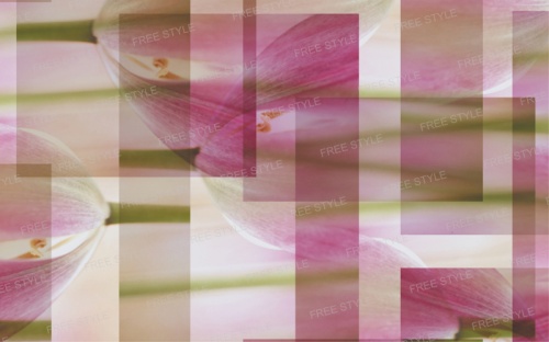 Дизайн панель 18 мм D90.002 Розовый Тюльпан фото 3